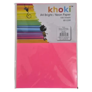 Khoki-Bright-Neon-Paper-A4-100-Sheets_AtHabitatPotch