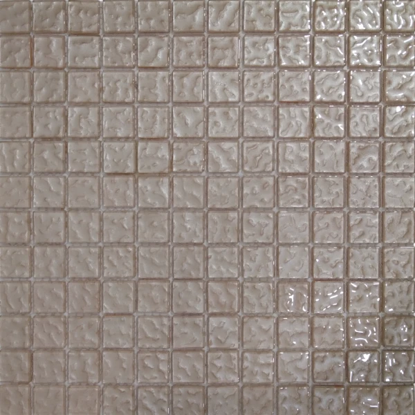 Metallic Texture Mosaic Ivory Tiles Sheet Size 30x30cm
