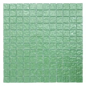 Metallic Texture Mosaic Lime Green Tiles Sheet Size 30cm x 30cm