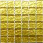 Metallic Texture Mosaic Summer Sun Tiles | Sheet Size 15x15cm