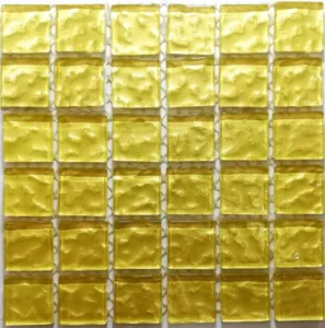 Metallic Texture Mosaic Summer Sun Tiles | Sheet Size 15x15cm