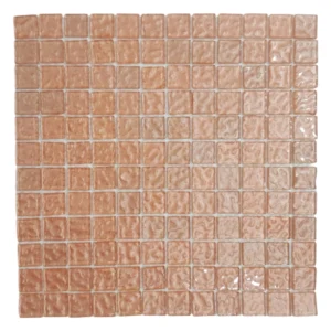 Metallic Texture Mosaic Tangerine Sheet Size 30cm x 30cm