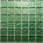 Metallic Texture Mosaic Tiles Dark Green | Sheet Size 15x15cm