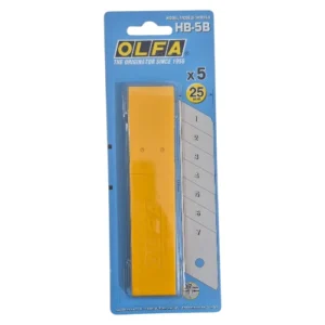 Olfa-25mm-Snap-Blades-HB-5B-Metal-5-Piece_AtHabitatPotch