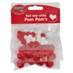 Crazy-Crafts-Pom-Poms-Various-Sizes-Red-And-White_AtHAbitatPotch