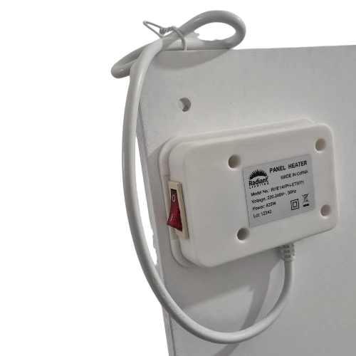 Radiant Electric Panel Heater RHE14 | 425W, White - Image 2