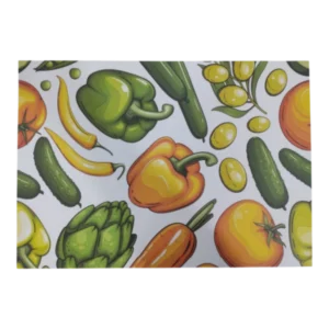 Disposable Placemat Colour Veggies, 24 Piece
