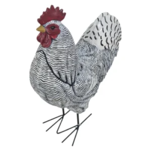 HABiTAT-Hand-Painted-Rooster-Figurine-Wooden-Height-36cm_AtHabitatPotch