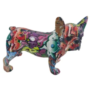 HABiTAT-Resin-Graffiti-Bulldog-Statue-Height-20cm_AtHabitatPotch