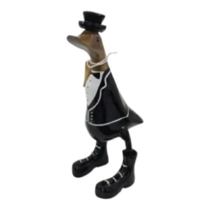 HABiTAT-Wooden-Whimsical-Duck-Black-Height-30_AtHabiatPotcj