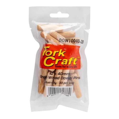 Tork Craft Birch Dowels 10 X 40mm 30pc