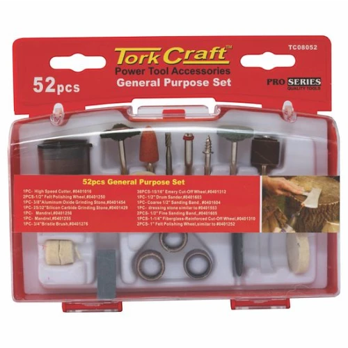 Tork Craft Power Tool Accessories Set 52 Piece